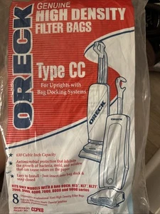 8 Filter Bags - Oreck Upright Type CC High Density CCPK8 - Picture 1 of 7