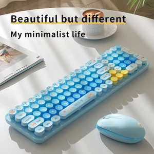 Mofii Wireless Keyboard And Mouse Set Compact Ergonomic Silent Office Keyboard - Picture 1 of 12