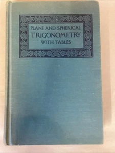Flugzeug und Kugel Trigonometrie mit Tabellen Wentworth Smith 1943 HC Buch - Bild 1 von 3