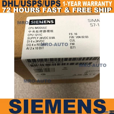 New Siemens SIMATIC S7-1200 CPU 1211C 6ES7211-1HE40-0XB0 6ES7 211-1HE40-0XB0 - Image 1 of 3