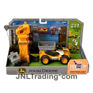 Yr 2008 John Deere Double Duty CLEAN UP CREW 2 in 1 Transforming Vehicle & Crane - Picture 1 of 1
