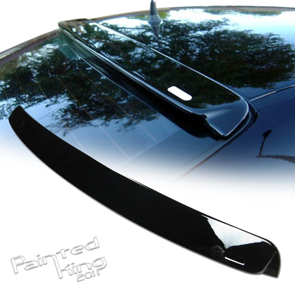 Painted Black 1999-2005 Fit For BMW E46 3 Series 2DR A Type Roof Spoiler - image 1 of 1