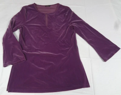 VESTIDO ST MICHAELS MARK & SPENCER TERCIOPELO MORADO MUJER TALLA 14 J971 Foto 1 de 4