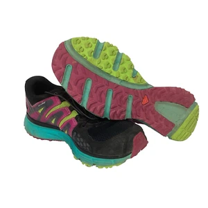 Salomon X Mission 3 CS-Women's 8.5-Black/Pink/Blue-Hiking/Trail/Outdoor- 390551 - Picture 1 of 10