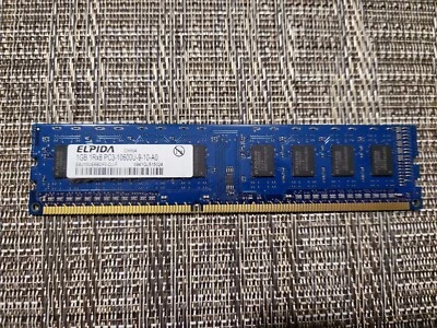 ELPIDA 1GB 1Rx8 PC3-10600U Desktop Ram EBJ10UE8BDF0-DJ-F   - Image 1 of 4