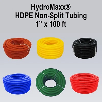 1" x 100'  Non-Split HDPE Wire Loom Tubing - 6 Colors - Image 1 of 4