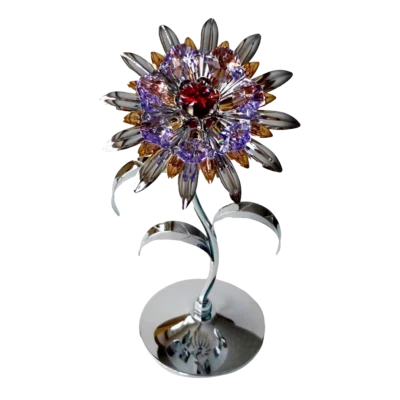 Crystocraft Flower Floral Crystal Ornament With Swarovski Elements Gift Boxed