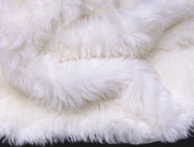Alfombra de piel sintética blanca pura 5' x 8' lavable antideslizante HECHA EN EE. UU. Foto 1 de 2