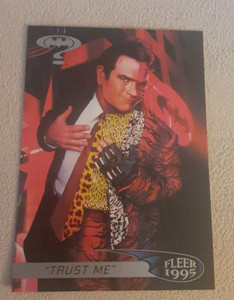 1995 FLEER ULTRA BATMAN FOREVER TRADING CARD #16 Tommy Lee Jones as Two Face