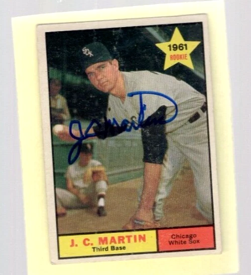 Autographed J C Martin 1961 Topps White Sox Free shipping - Image 1 of 1