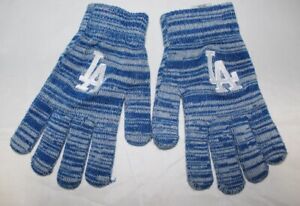 LA Dodgers women's acrylic gloves, emroidered