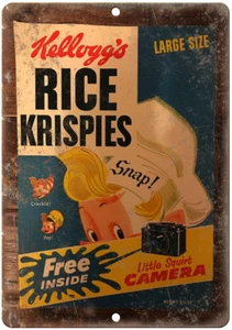 Kelloggs Rice Krispies Squirt Camera Box 12" x 9" Reproduction Metal Sign N375 - Picture 1 of 1