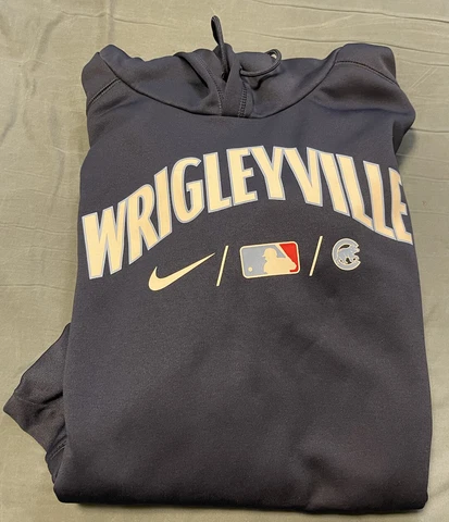 Chicago Cubs City Connect Wrigleyville Nike Authentic Hoodie XXL Used Cover