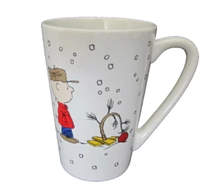 Charlie Brown and his Christmas Tree Tall Coffee Mug Dan Dee Peanuts - Picture 1 of 5