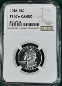 1956 Washington Quarter NGC PF67 Star Cameo - Picture 1 of 9