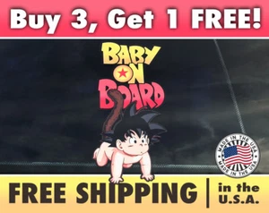 Goku Dragonball Z Baby on Board Bumper Sticker Dragonball Bumper Sticker Decal - Picture 1 of 8