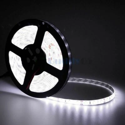 5M 16ft Cool White 5630 Super Bright Waterproof LED Strip Light DC12V 6A W/ Tape - Image 1 of 4