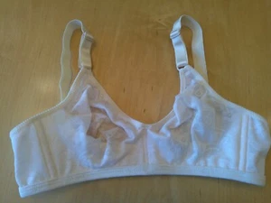 Warner's 34B Style 01046 ivory underarm smoothing seamless stretch wireless bra - Picture 1 of 5