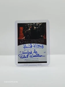 Game of Thrones Legends Of The Realm DAVID RINTOUL Inscription Auto Autograph π₯ - Picture 1 of 2