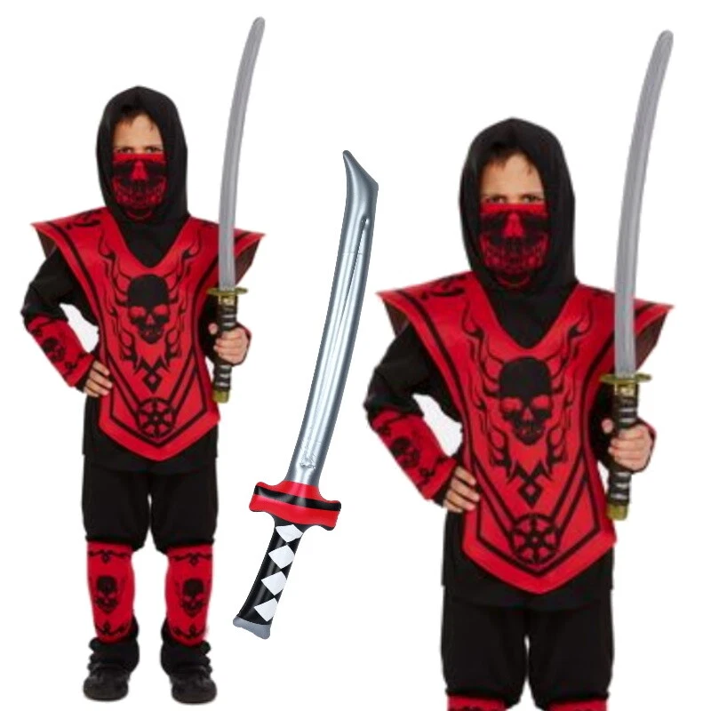 Ninja Samurai World Book Day Karate Fancy Dress Costume To Fit Ages 4-12 Years - Image 1 of 1