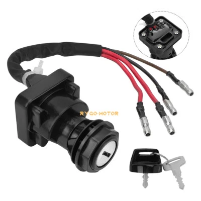 Ignition Key Switch for Polaris Trail Boss 250 Scrambler 250 Cyclone 250X 85-88 - Image 1 of 4