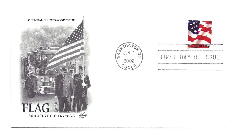 3621 (37c) Flag PSA Pane Artcraft FDC - Image 1 of 1