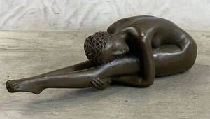 Jugendstil Elegante Bronze Statue Skulptur Tänzerin Akt Frau Klassik Dekor Kunst - Bild 1 von 7