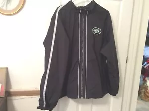 Giacca a vento North End blu navy full zip uomo XL New York Jets patch - Foto 1 di 9
