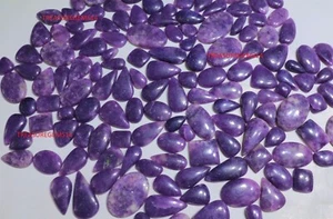 250 Crt WHOLESALE LOT TOP QUALITY BLUE SUNSTAR LEPIDOLITE CABOCHON GEMSTONE - Picture 1 of 8