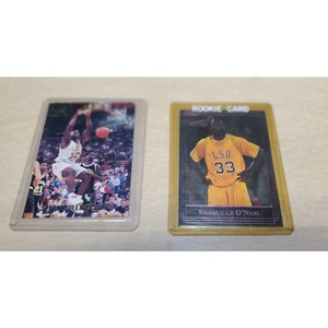 Shaquille Shaq O'Neal LSU Sports Report & Investor's Journal Rookie Cards X 2 - Picture 1 of 5