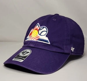 Colorado Rockies '47 Clean Up Adjustable Alt Logo Purple Hat Cap - Picture 1 of 4