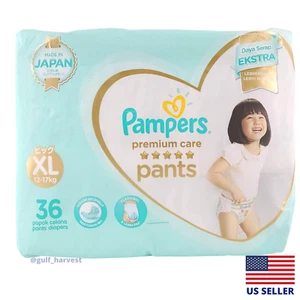 Pampers Premium Care Pants 36 Pack Diapers, Size XL (Made in JAPAN) IDN Import - Picture 1 of 9