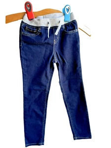 Girls size 6 Cat and Jack Dark Denim Jeans - Skinny Fit Preowned Pants 229 - Picture 1 of 2