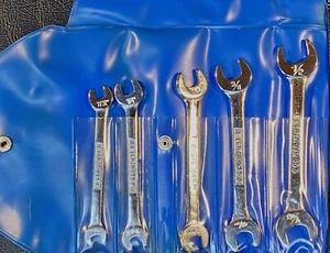 Elora Whitworth Spanners 1/2-7/16, 3/8-11/32, 5/16-9/32, 1/4-3/15/64, 7/32-13-64 - Picture 1 of 22