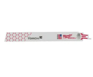 Milwaukee 48-00-8713 The Torch 9” SAWZALL Blades 10-TPI Teeth per Inch (25 Pack) - Picture 1 of 8