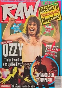 RAW UK Hard Rock / Metal Magazine January February 1991 Ozzy - Imagen 1 de 1