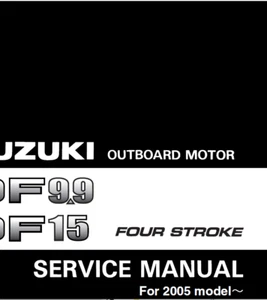 Manual de servicio fueraborda Suzuki DF9.9 DF15 | 2005-2008 | CD ENVIADO O USB - Imagen 1 de 10