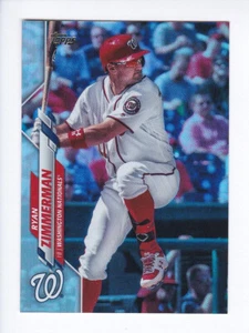 2020 Topps Series 2 #385 RYAN ZIMMERMAN Washington Nationals RAINBOW FOIL - Picture 1 of 2