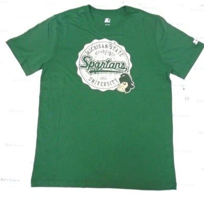 Michigan State Spartans Men's L Starter Routine Short Sleeve Tee Shirt 573 - Image 1 of 3