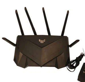 Asus AX5400 Black 2.4 Ghz Ethernet Port Dual Band Wi-Fi 6 TUF Gaming Router - Picture 1 of 11