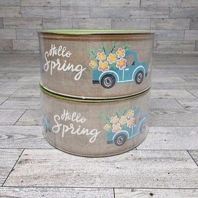 Member's Mark "Hello Spring" 2 1/2" x 50 YDS *BRAND NEW* Lot of 2 Rolls - Image 1 of 4