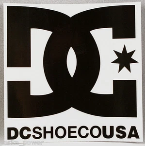DC Shoe CO Sticker, USA, Transparent Decals, Snowboarder, Skateboarder - Bild 1 von 2