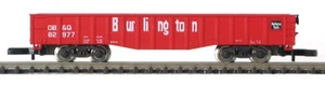 Z Scale Marklin Mini-Club 8224 CBQ Gondola #82977 (no box) - Picture 1 of 1