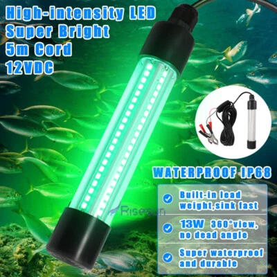900000000LM Super Bright 12V 126LED Green Underwater Fishing Light Fish Attract - Image 1 of 4