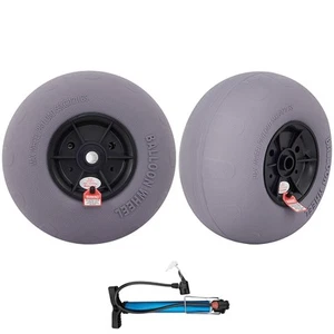 Beach Wheels Upgrade 13" Replacement Balloon Sand Tires 2PCS For Kayak - Picture 1 of 12