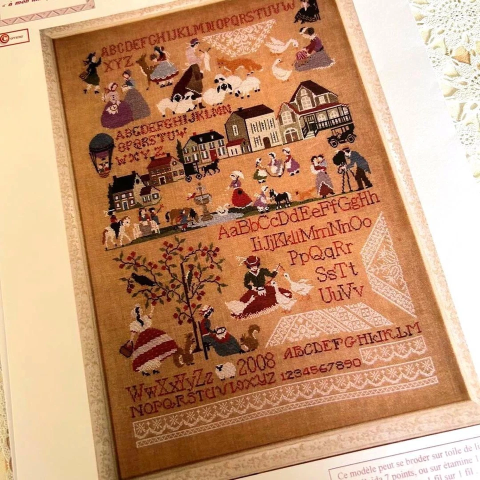 A Mon Ami Pierre A Perfect World Cross Stitch Chart Pattern Used France - Image 1 of 4