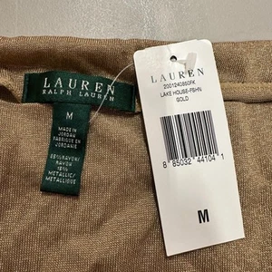 Neu mit Etikett Lauren Ralph Lauren Top Metallic Gold Gr. M - Bild 1 von 3