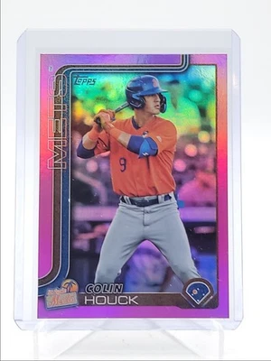 COLIN HOUCK 2025 TOPPS PRO DEBUT FUCHSIA FOIL METS /199 Q3967 - Image 1 of 2
