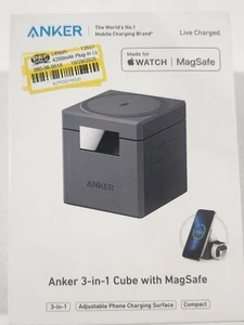 Anker 3-in-1 Würfel mit Magsafe - Schwarz - Bild 1 von 5