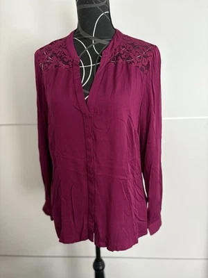 💙 schickes beerefarbenes Shirt / Bluse in Gr. 44 von C&A Yessica, Fehler! Maße - Bild 1 von 4